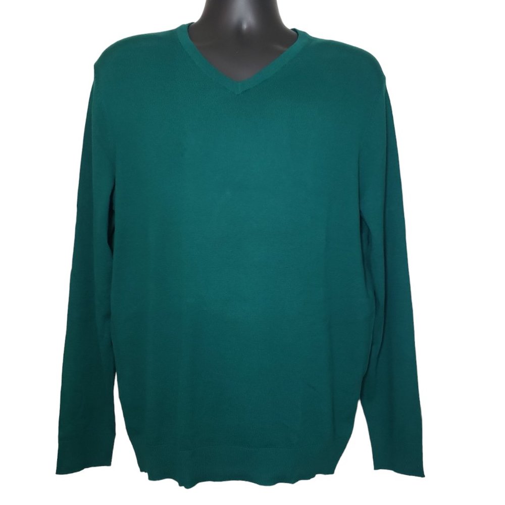 Alfani Men's Green Promo V-Neck Sweater Sz M